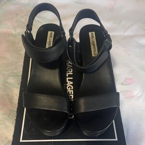 Karl Lagerfeld Elegant Black Sandals